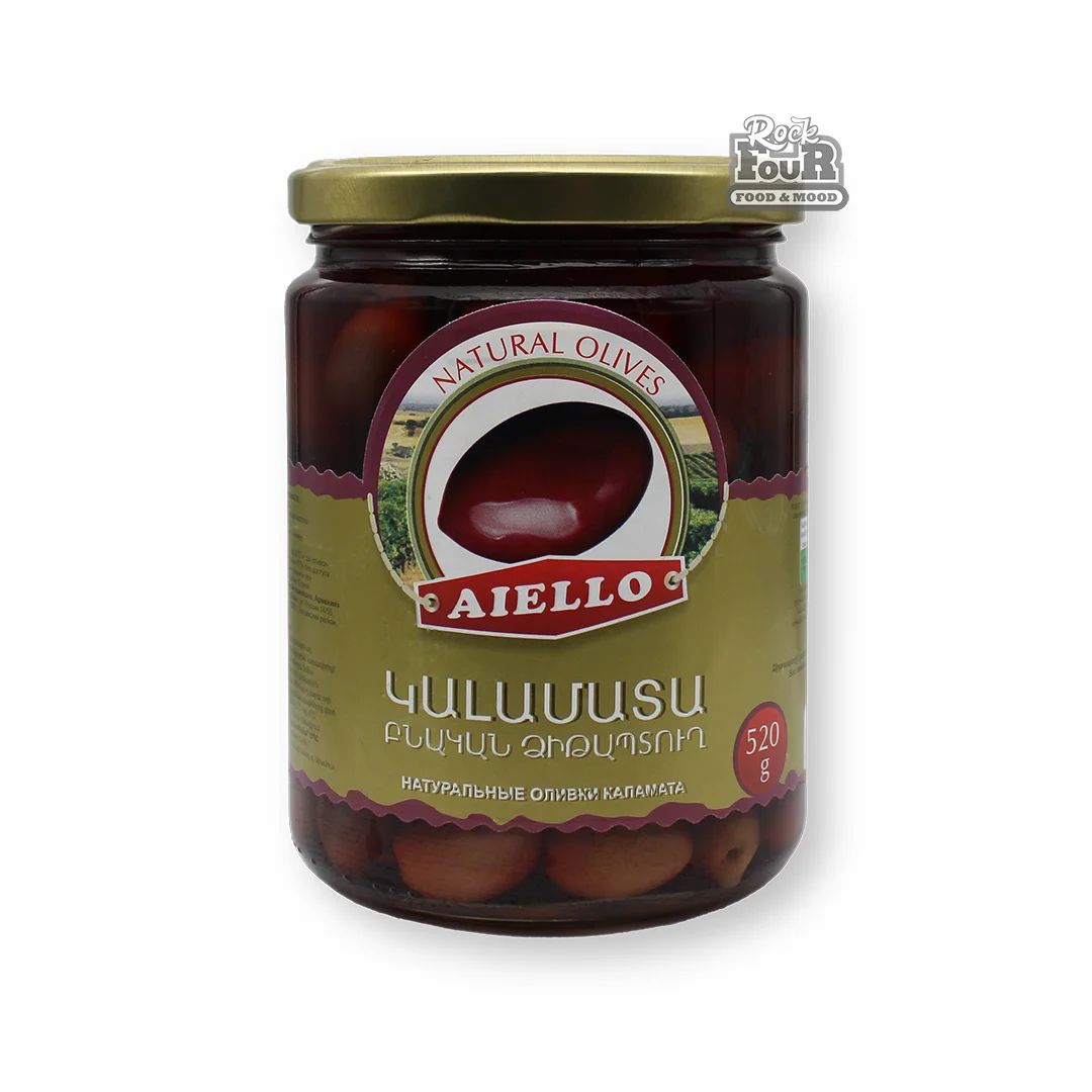 Ձիթապտուղ կալամատա «AIELLO» 520գ